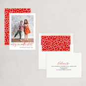 "No Matter What" - Holiday Cards in Crimson by J. Dario Design Co. - Assembled