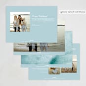 "Heavenly Forest" - Holiday Cards in Ice by Petra Kern - Back of Card Options