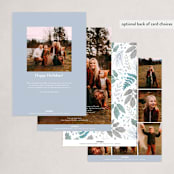 "Joyful Forest" - Holiday Cards in Frost by Jennifer Holbrook - Back of Card Options