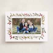 "Goodness ~ Light" - Holiday Cards in Holly Berry by Wildfield Paper Co - Front