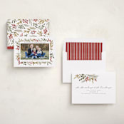 "Goodness ~ Light" - Holiday Cards in Holly Berry by Wildfield Paper Co - Assembled