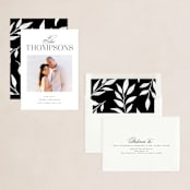 "Merry With Class" - Holiday Cards in Coal by Ashlee Townsend - Assembled