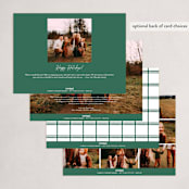 "Typewriter Glory" - Holiday Cards in Pine by Carolyn MacLaren - Back of Card Options