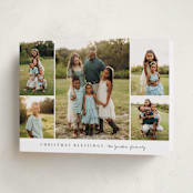 "Blessed Five" - Holiday Cards in Snow by Angela Garrick - Folded Card