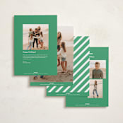 "Bright Greetings" - Holiday Cards in Elf Shoes by Brandy Folse - Back of Card Options