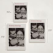 "Modern blessing" - Holiday Cards in Vanilla by Stacey Meacham - Formats Available