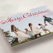 "Calligraphic" - Holiday Cards in Berry by Ellis - Detail