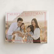 "Merry Classic Frame" - Holiday Cards in Ruby by Alston Foster - Folded Card
