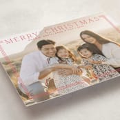 "Merry Classic Frame" - Holiday Cards in Ruby by Alston Foster - Detail