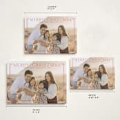 "Merry Classic Frame" - Holiday Cards in Ruby by Alston Foster - Formats Available