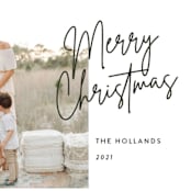 "Christmas Edge" - Holiday Cards in Fir by Pk Designs - Detail