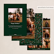 "Monogrammed Oval" - Holiday Cards in Holiday by Susan Moyal - Back of Card Options