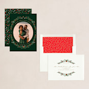 "Monogrammed Oval" - Holiday Cards in Holiday by Susan Moyal - Assembled