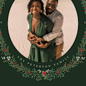 "Monogrammed Oval" - Holiday Cards in Holiday by Susan Moyal - Detail