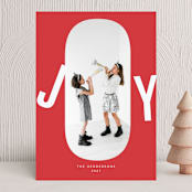"joy fun" - Holiday Cards in Crimson by Magdalena Earnest - Front