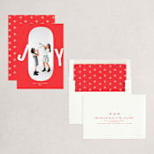 "joy fun" - Holiday Cards in Crimson by Magdalena Earnest - Assembled