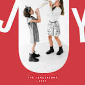 "joy fun" - Holiday Cards in Crimson by Magdalena Earnest - Detail