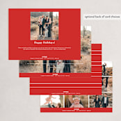 "Grateful for These Moments" - Holiday Cards in Pomegranate by Lisa Assenmacher - Back of Card Options