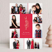 "Joy Multiplied" - Holiday Cards in Santa Suit by Creo Study - Front