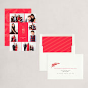 "Joy Multiplied" - Holiday Cards in Santa Suit by Creo Study - Assembled