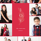 "Joy Multiplied" - Holiday Cards in Santa Suit by Creo Study - Detail