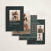 "Charming Dove Border" - Holiday Cards in Forest by Paper Sun Studio - Back of Card Options