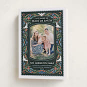 "Charming Dove Border" - Holiday Cards in Forest by Paper Sun Studio - Folded Card