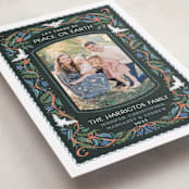 "Charming Dove Border" - Holiday Cards in Forest by Paper Sun Studio - Detail