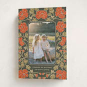 "Christmas Poppies" - Holiday Cards in Balsam by Tara Grangroth - Folded Card