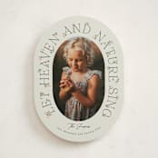 "Flora" - Holiday Cards in Mint by Brynne Foster - Front