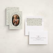 "Flora" - Holiday Cards in Mint by Brynne Foster - Assembled