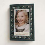 "Folk Frame" - Holiday Cards in Holly by Leah Bisch - Folded Card