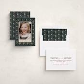 "Folk Frame" - Holiday Cards in Holly by Leah Bisch - Assembled