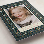 "Folk Frame" - Holiday Cards in Holly by Leah Bisch - Detail