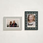 "Folk Frame" - Holiday Cards in Holly by Leah Bisch - Photo Orientation Options