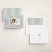 "Ribbon of Grace" - Holiday Cards in Blue Spruce by Ana de Sousa - Assembled
