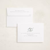 "Ribbon of Grace" - Holiday Cards in Blue Spruce by Ana de Sousa - FREE Recipient Addressing
