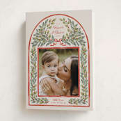 "Outlined" - Holiday Cards in Eggnog by Leah Bisch - Folded Card