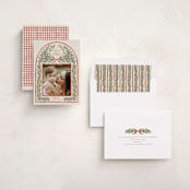 "Outlined" - Holiday Cards in Eggnog by Leah Bisch - Assembled