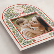"Outlined" - Holiday Cards in Eggnog by Leah Bisch - Detail