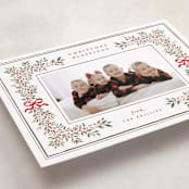 "Botanical Blessings" - Holiday Cards in Berry by Itsy Belle Studio - Detail