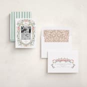 "a court of peace" - Holiday Cards in Cherry Wood by Grae - Assembled