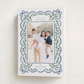 "Bow Corners" - Holiday Cards in Navy by Alethea and Ruth - Folded Card