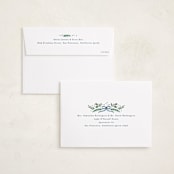 "Bow Corners" - Holiday Cards in Navy by Alethea and Ruth - FREE Recipient Addressing