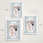 "Bow Corners" - Holiday Cards in Navy by Alethea and Ruth - Formats Available