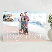 "Blessed to be Together" - Holiday Cards in Snow by Hooray Creative - Front