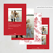 "Season's Greetings" - Holiday Cards in Pomegranate by Benita Crandall - Back of Card Options