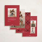 "So Elegant" - Holiday Cards in Snow by GeekInk Design - Back of Card Options