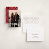"So Elegant" - Holiday Cards in Snow by GeekInk Design - Assembled