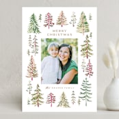 "The Woods" - Holiday Cards in Snow by Amy Kross - Front